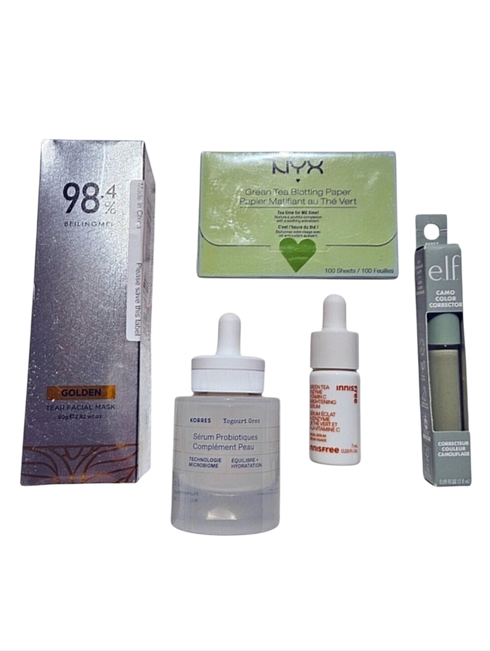 Skincare Bundle Golden Mask Probiotic & Brightening Serums Concealer & Papers